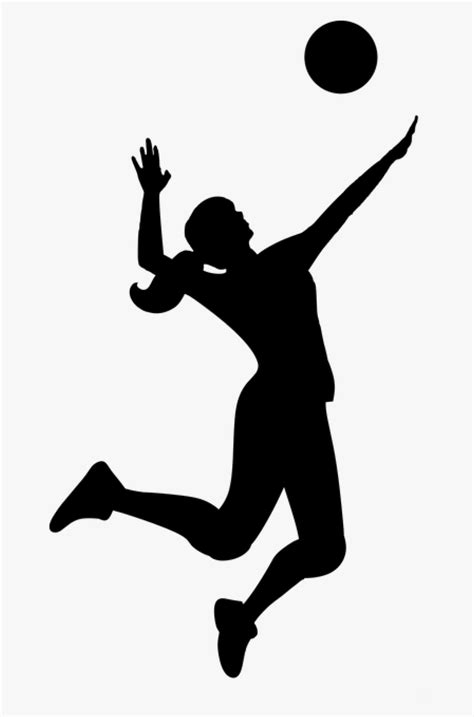 Volleyball Player Silhouette Clip Art