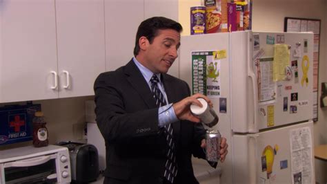 Just Michael Scott Being Michael Scott Pouring Sugar Into A Diet Coke
