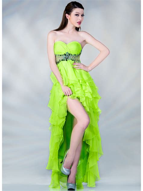 Pin By Sungboutiquela On High And Low Dresses Green Prom Dress High