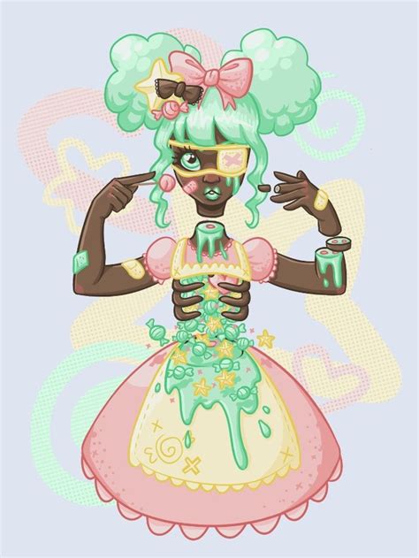 Pastel Candy Gore Art Print By Ash Knight Society6 Candy Gore