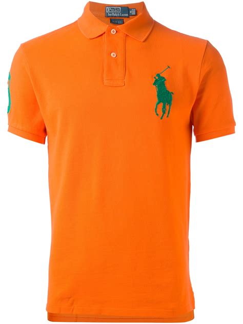 Polo Ralph Lauren Classic Polo Shirt In Orange For Men Lyst