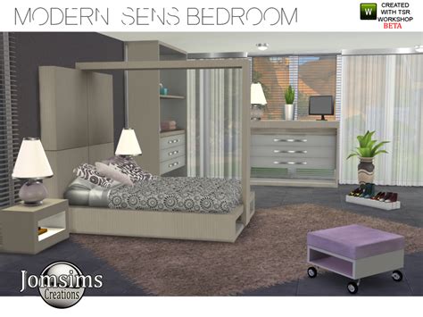 Sims Community — The Sims 4 Custom Content Modern Sens Bedroom