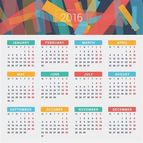 Printable 2016 Calendars | Activity Shelter