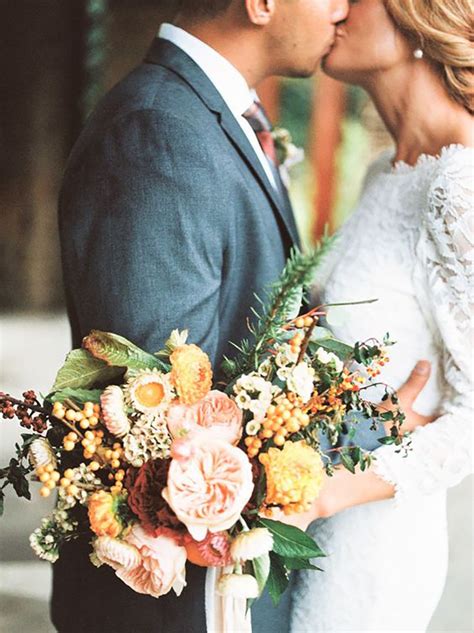 The Best Autumnal Wedding Colours Yellow Wedding Ideas Chwv