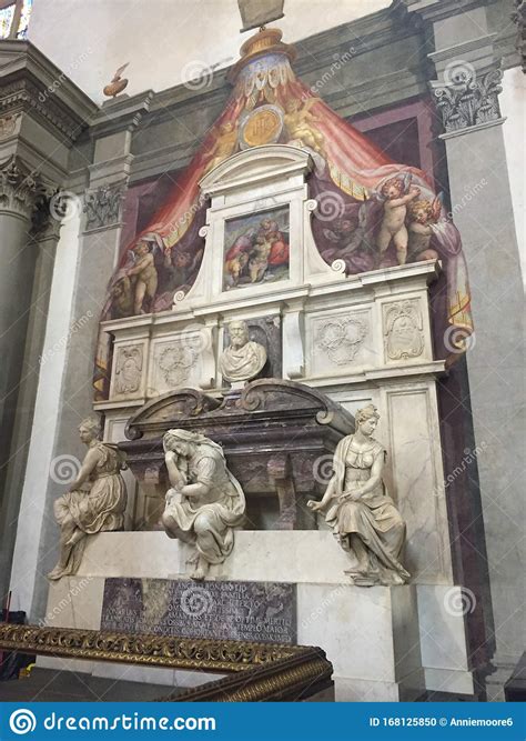 Tomb Of Michelangelo Buonarroti Basilica Of Santa Croce Florence