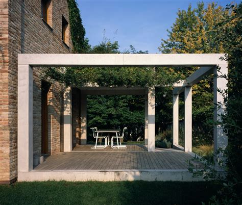 The House With Concrete Pergolas In Italy