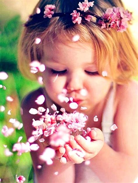 So beautiful and cute baby image | inspirational quotes. Cute baby with flowers photos