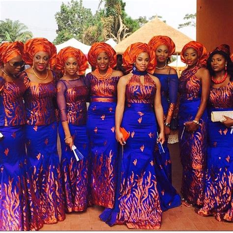10 Gorgeous Photos Of Nigerian Aso Ebi Aka Bridesmaids Bglh Marketplace African Fashion