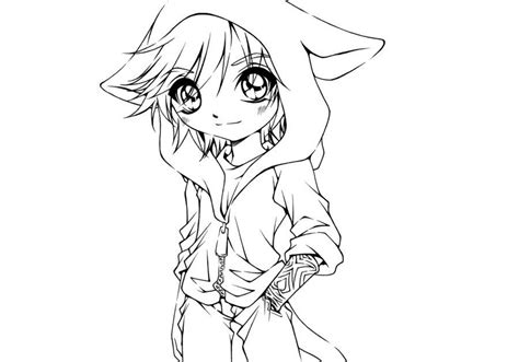Chibi Anime Boy Coloring Pages Coloring Wall