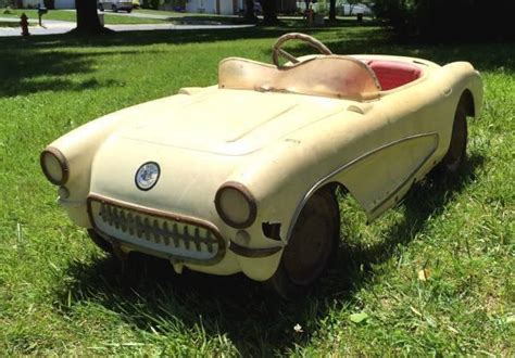 1956 Eska Corvette Pedal Car Barn Find All Original For Resto Nr