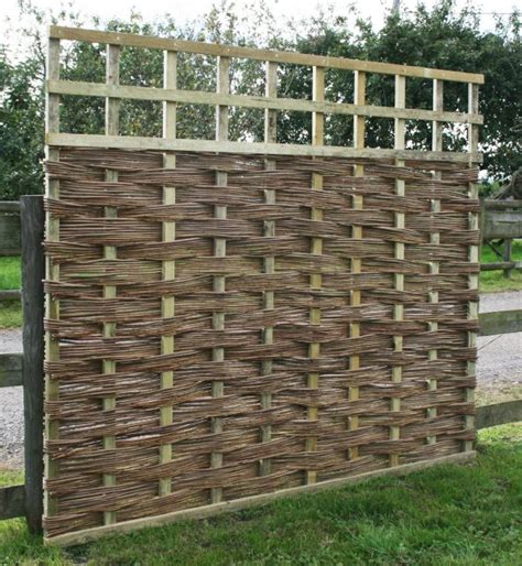 Willow Fencing With Trellis Handmade By Musgrove Willows