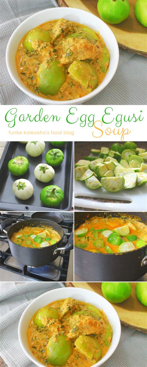 Garden Egg Egusi Soup Funke Koleoshos New Nigerian Cuisine Egusi