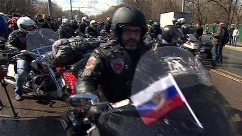 Putin Backed Bikers Begin Controversial Ride To Berlin Bbc News