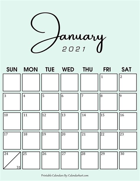 Fun Printable Calendars 2021 Best Calendar Example