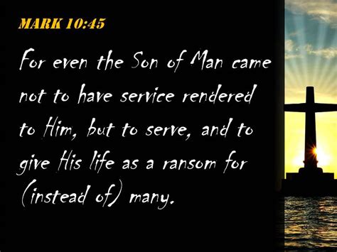 0514 Mark 1045 The Son Of Man Did Powerpoint Church Sermon Powerpoint