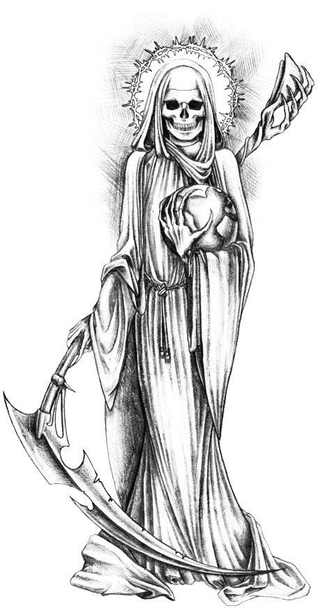 Tattoo Santa Muerte Coloring Coloring Pages