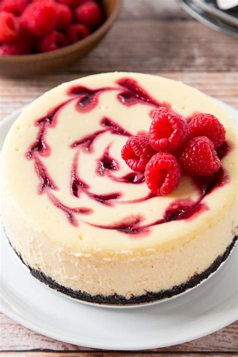 Here is the recipie i. Raspberry Swirl Cheesecake | Recipe | Small cheesecake ...