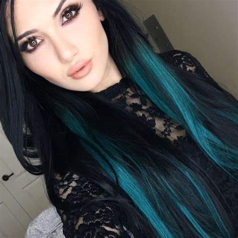 Black hair with highlights hair color for black hair teal highlights green hair guy tang hair. 30 Teal Hair Dye Shades and Looks with Tips for Going Teal