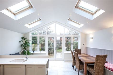 Southern style house plans incorporate classical features like columns, pediments, and shutters and some designs have elaborate porticoes and cornices. 7 Pitched-roof Extensions to Inspire Your Renovation Plans | Houzz UK