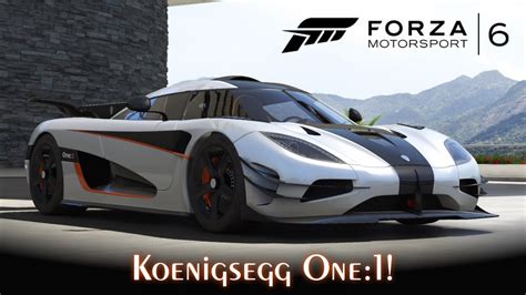Koenigsegg One1 Top Speed Do 1º Megacarro Forza Motorsport 6 Pt