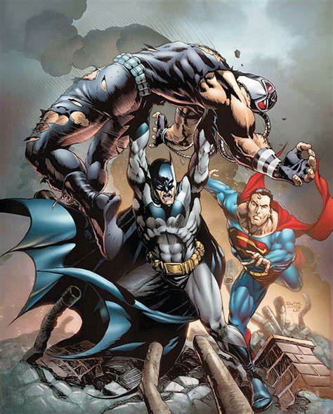 Superman And Batman Vs Bane By Rags Morales And John Dell Comic Book