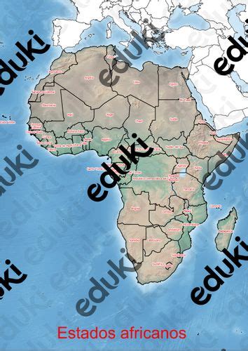 Estados Africanos Mapa De África Material De La Siguiente Asignatura