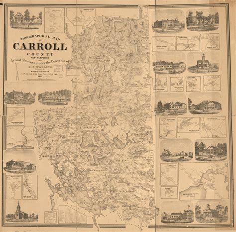 Topographical Map Of Carroll County New Hampshire Library Of Congress