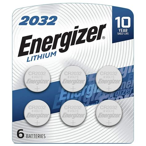 Energizer Cr2032 Batteries 3v Lithium Coin Cell 2032 Watch Battery 6