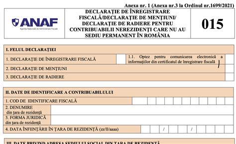 Anaf Modifica Formularele De Inregistrare Fiscala A Contribuabililor