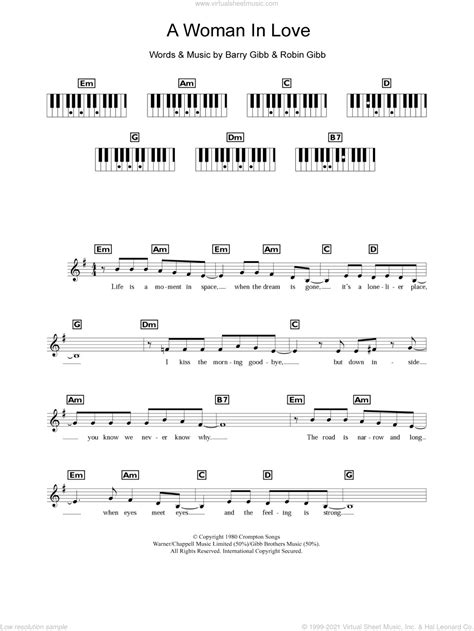 Live in each other's heart. Streisand - A Woman In Love sheet music for piano solo ...