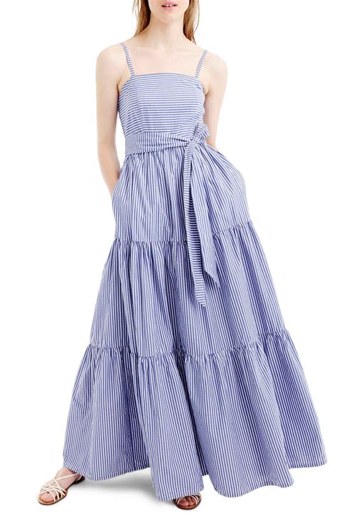 j crew stripe tiered maxi dress nordstrom maxi dress pretty maxi dress tiered maxi dress