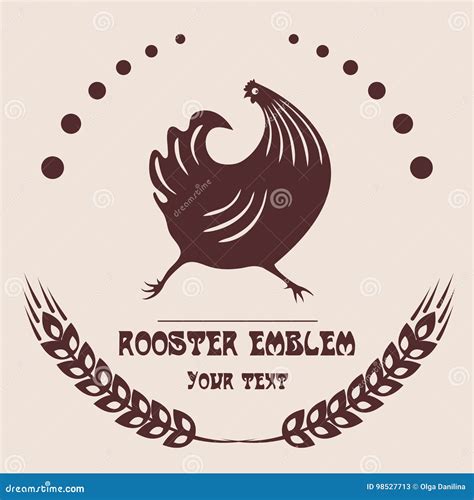 Logo Of The Poultry Farm Stock Vector Illustration Of Meat 98527713