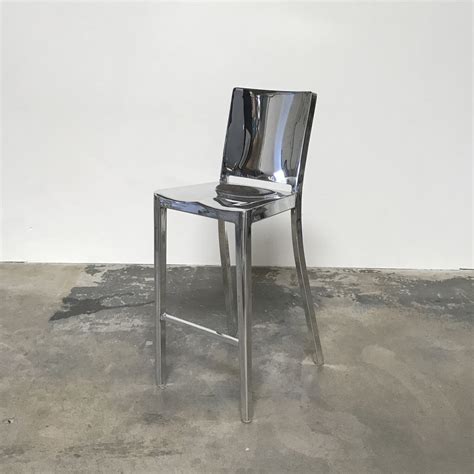 Emeco Polished Hudson Counter Stool By Philippe Starck Los Angeles