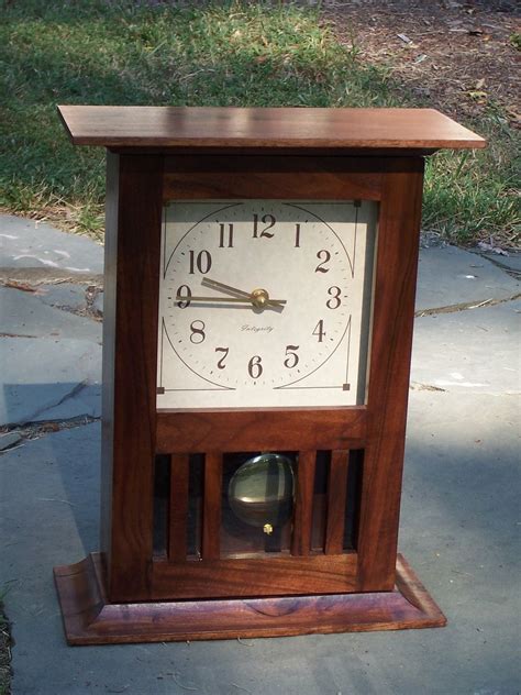 Handmade Walnut Mantle Clock By Grant Kistler Designs