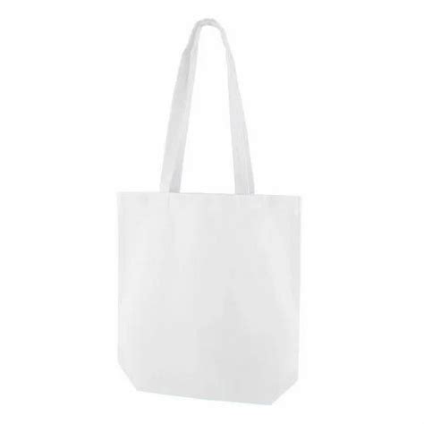 Plain White Canvas Carry Bag At Rs 55piece In Kolkata Id 18547950833