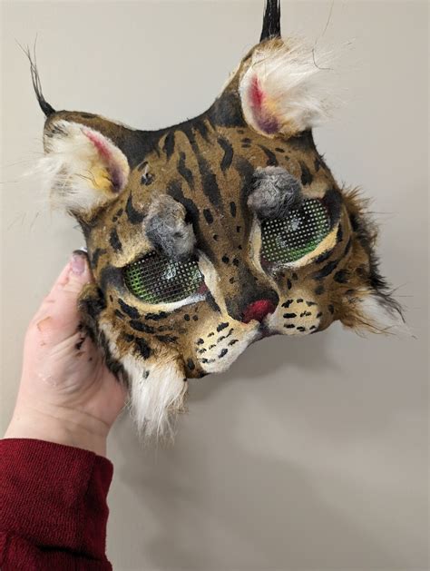 Lynx Bobcat Therian Mask Furry Mask Masquerade Mask Cool Costume