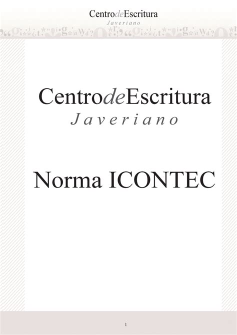 Normas Icontec Guia Para Informes J A V E R I A N O
