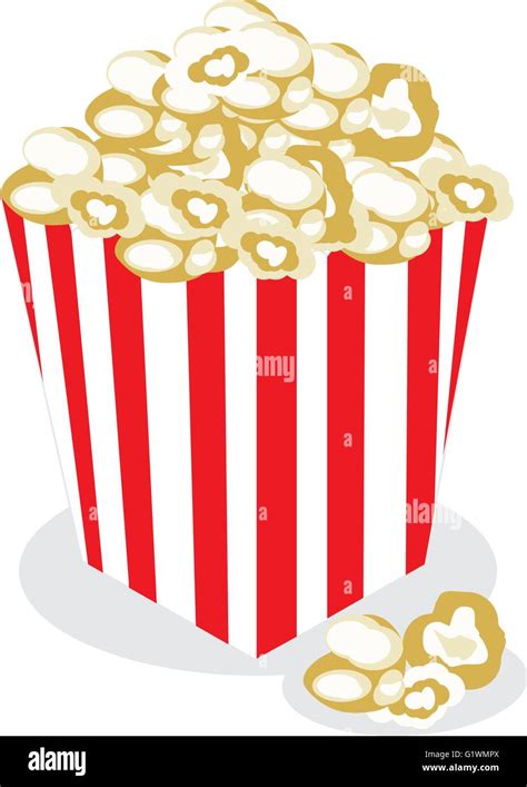 Popcorn Box Vector Illustration Stock Vector Image And Art Alamy
