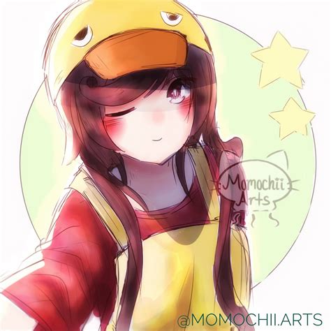 Momo Comms Open On Twitter Coloured Sketch Of Yugiri In Duck Outfit