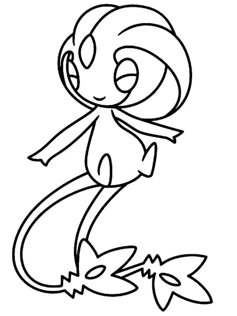 Uxie Pokemon Coloring Page