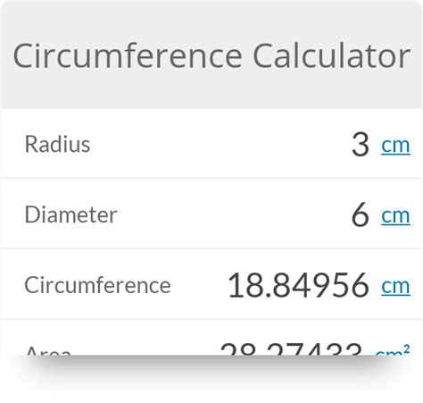 Circumference Calculator | Math calculator, Circumference, Calculator