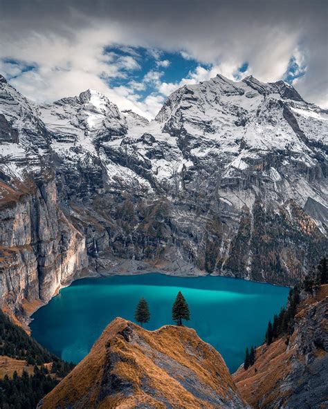Incredible Blue Lake In The Swiss Alps Oc 1080x1350 Ig Holysh0t R