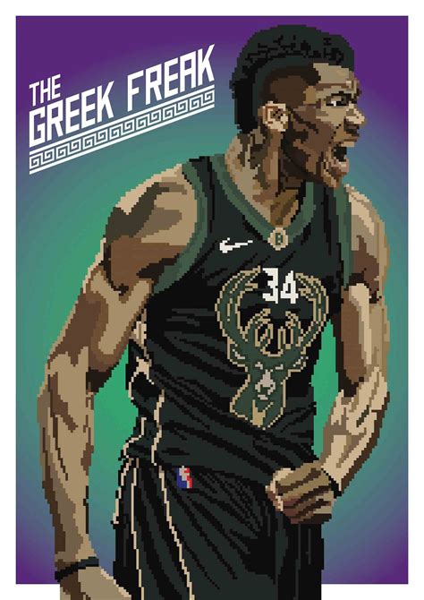 Giannis Antetokounmpo Milwaukee Bucks Poster PRINTABLE Etsy