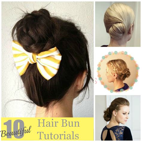 Deconstructed updo hairstyles for long hair are very popular because they feature a lower degree of elegance and can be worn casually providing a smart and effortless look. 10 Beautiful Hair Bun Tutorials - artzycreations.com