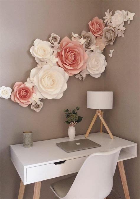 Pin On Paper Flower Wall Decor