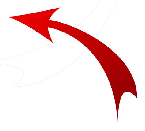 Curved Red Arrow Clipart Free Image Download
