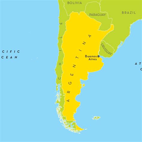 Argentina Map For Kids