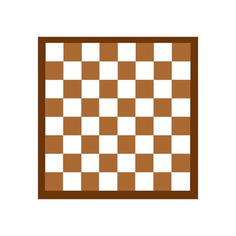 Isolated Brown And White Chess Board Clipart On Transparent Background