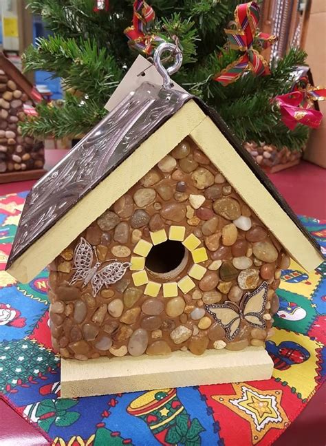 We did not find results for: Cedar birdhouse with stones and river rock collected from ...