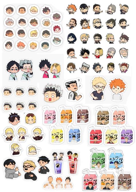 Anime Stickers Kawaii Stickers Cute Stickers Haikyuu Anime Anime